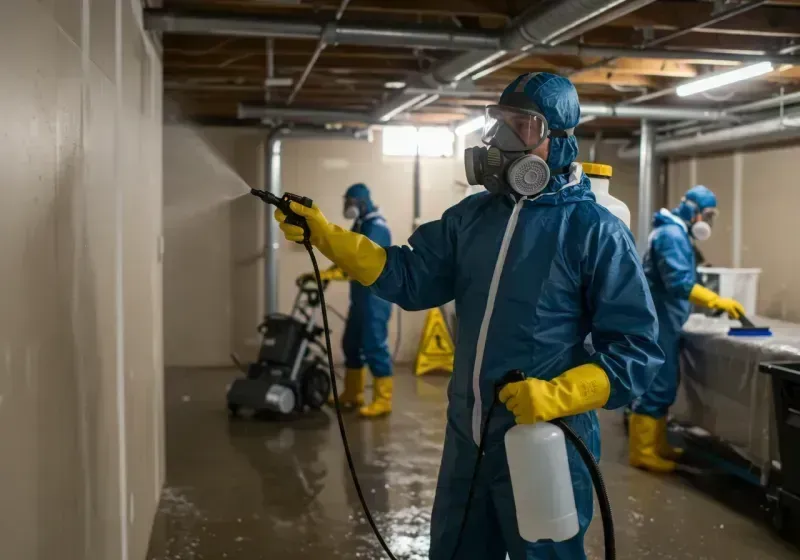 Basement Sanitization and Antimicrobial Treatment process in El Rancho, NM